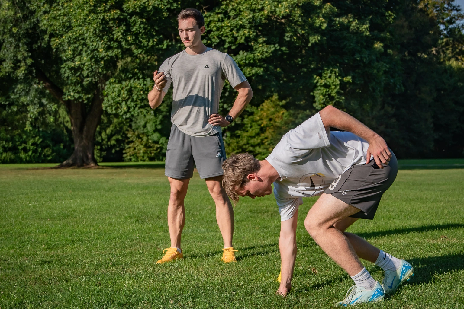 Your coach Sebastian with one of his athletes at the park